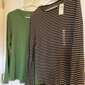 Two Ann Taylor NWT Long Sleeve Shirts
